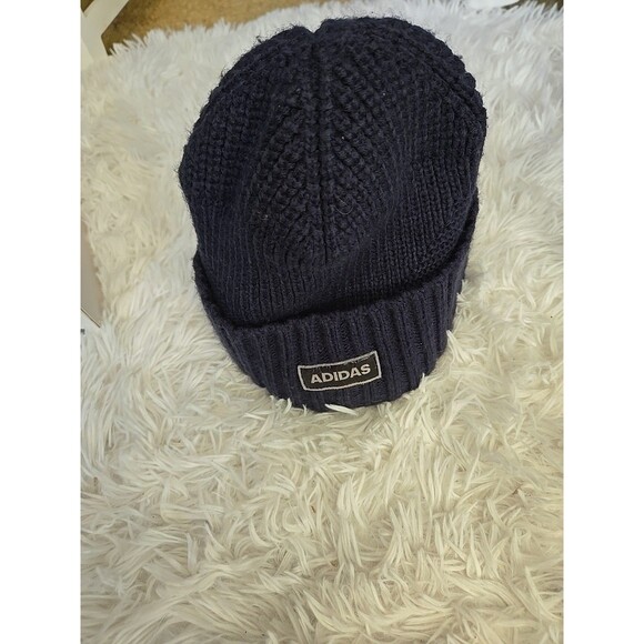 Adidas Beanie Adult One Size Blue Knit Acrylic Climawarm Winter Snow Ski unisex - Picture 6 of 9